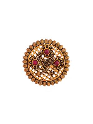 Gold plated handcrafted finger ring 3