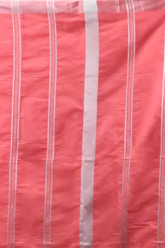 Pink Cotton Blend Handwoven Saree With Zari Border