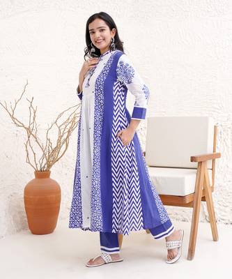 Indigo moroccan kurta with narrow pants 2