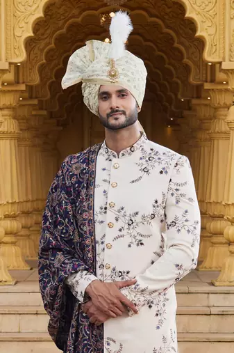 Mens traditional wedding sherwani