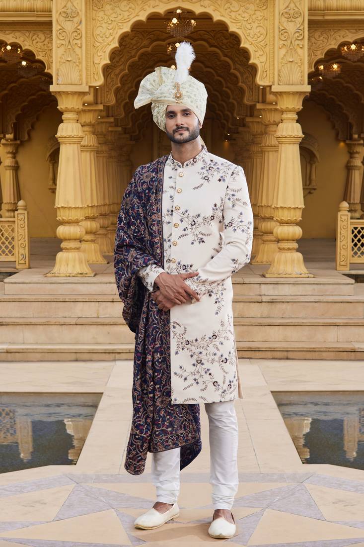 Mens traditional wedding sherwani