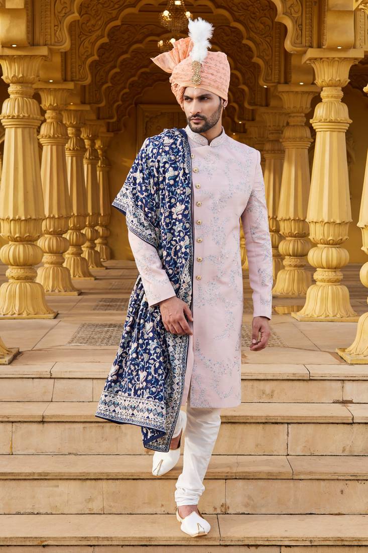 Mens traditional wedding sherwani