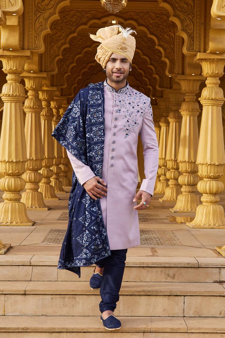 Mens traditional wedding sherwani