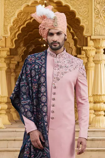 Mens traditional wedding sherwani
