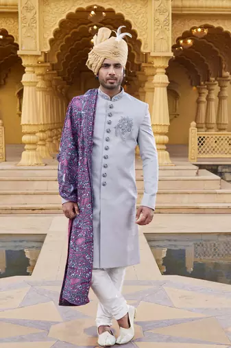 Mens traditional wedding sherwani