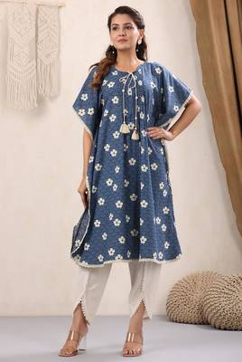 Cotton Straight Mayori White Kaftan 1