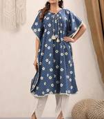 Cotton Straight Mayori White Kaftan