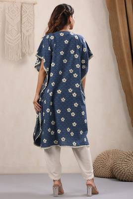 Cotton Straight Mayori White Kaftan 2