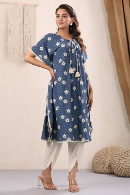 Cotton Straight Mayori White Kaftan 3