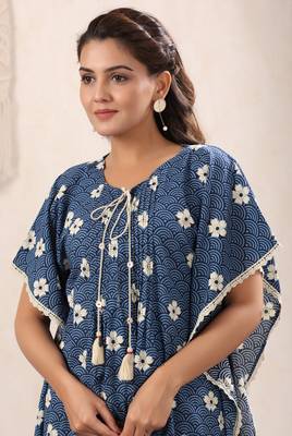 Cotton Straight Mayori White Kaftan 4