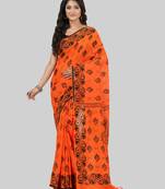 Desh bidesh pure cotton sreemoyee design handloom saree with blouse