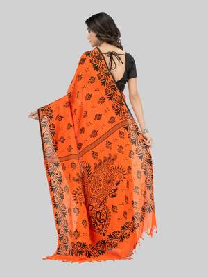 Desh bidesh pure cotton sreemoyee design handloom saree with blouse 2