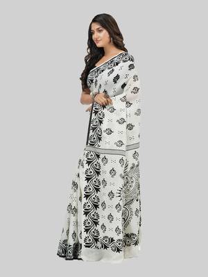 Desh bidesh pure cotton sreemoyee design handloom saree with blouse 3