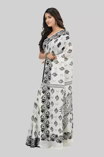 Desh bidesh pure cotton sreemoyee design handloom saree with blouse