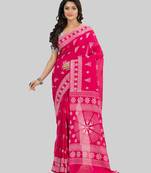 Desh bidesh pure cotton konark design handloom saree with blouse
