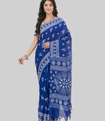 Desh bidesh pure cotton konark design handloom saree with blouse
