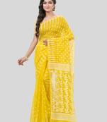 Desh bidesh resham diamond queen design dhakai jamdani bengal pure cotton handloom saree without blouse