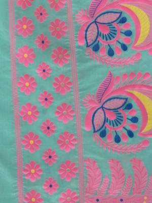 Desh Bidesh Lojjaboti Leaf Resham Dhakai Jamdani Pure Cotton Handloom Saree Design Without Blouse 5
