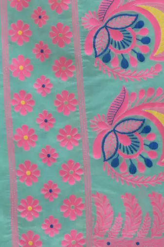 Desh Bidesh Lojjaboti Leaf Resham Dhakai Jamdani Pure Cotton Handloom Saree Design Without Blouse