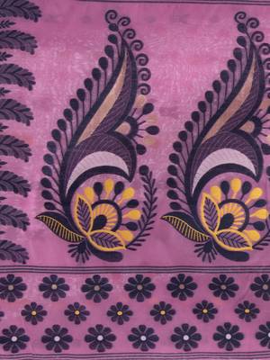 Desh Bidesh Lojjaboti Leaf Resham Dhakai Jamdani Pure Cotton Handloom Saree Design Without Blouse 5
