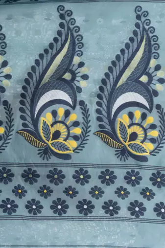 Desh Bidesh Resham Dhakai Jamdani Pure Cotton Handloom Saree Lojjaboti Design Without Blouse