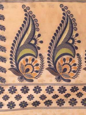Desh Bidesh Resham Dhakai Jamdani Pure Cotton Handloom Saree Lojjaboti Design Without Blouse 5