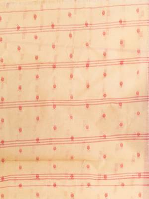 Desh Bidesh Tant Pure Handloom Cotton Saree Woven Temple Ball Design Without Blouse 5