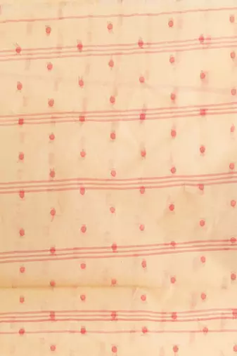Desh Bidesh Tant Pure Handloom Cotton Saree Woven Temple Ball Design Without Blouse