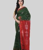 Desh bidesh tant cotton silk handloom cotton blend saree jharbati work with blouse