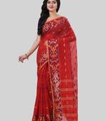 Desh bidesh tant cotton silk handloom cotton blend saree navratri design with blouse