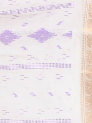 Desh bidesh bengal tant zari kerala printed pure handloom cotton saree without blouse 5