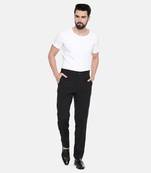 Black Cotton Detail Pant