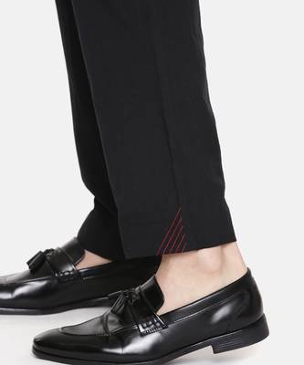 Black Cotton Detail Pant 8
