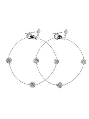 Floral charm anklet 3