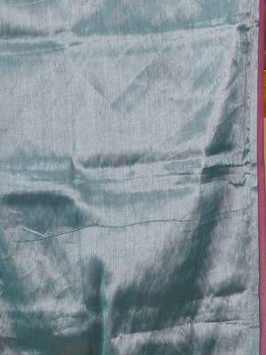 Teal And Purple Tissue Handwoven Soft Saree 5