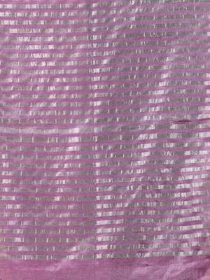 Purple Tissue Handwoven Saree With Texture Border 5