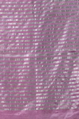 Purple Tissue Handwoven Saree With Texture Border