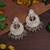 Gray color kundan meena earrings