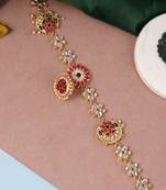 Gold plated kundan ethnic borla matha patti