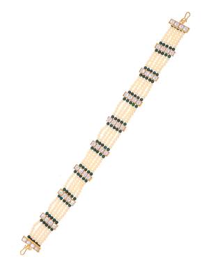 Gold plated ethnic kundan matha patti for women 4