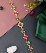 Gold plated traditional wedding head chain