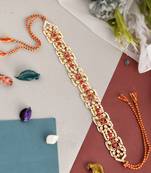 Gold plated cubic zirconia traditional rajputi matha patti