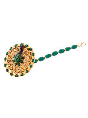 Gold plated peacock handcrafted bold unique ethnic borla 3