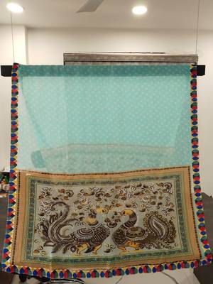 DesiButik Printed Organza Dupatta 36*102 inches 1