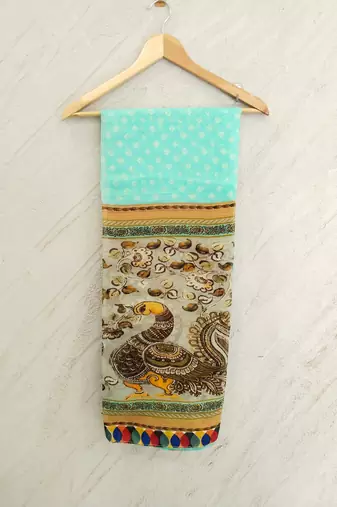 DesiButik Printed Organza Dupatta 36*102 inches