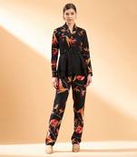 Tropical peplum cord set