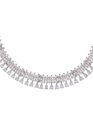 Cubic zirconia silver plated jewellery srt 4