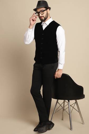 Waiscoat with welt pockets