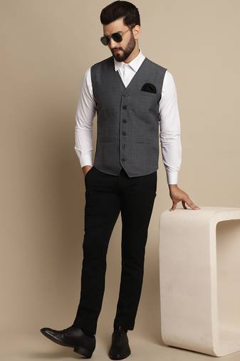 Waiscoat with welt pockets