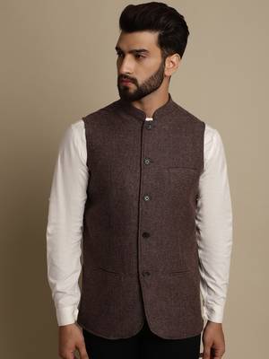 Mandarin collar waistcoat 2